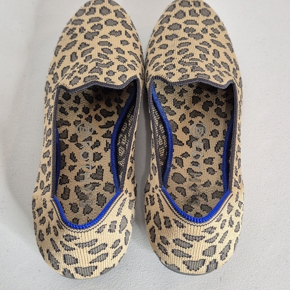 Rothy's The Loafer Spotted Leopard Print Round Toe Slip-On Flats Shoes - Size 8* - Picture 9 of 16